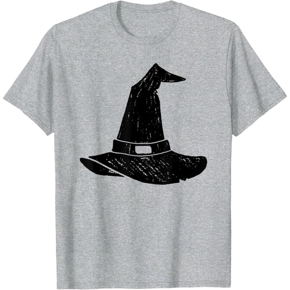 Velto Hand Drawn Floppy Witch Hat Shirt | Witch Hat Tee All Size S-5XL