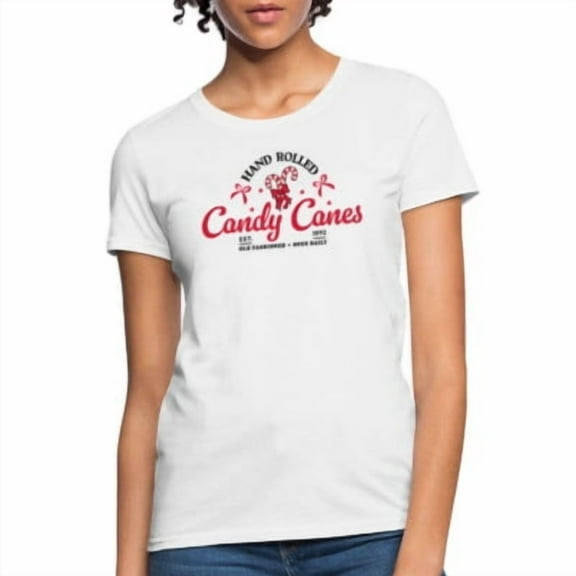 Velto Hand Rolled Candy Canes Women's T-Shirt All Size S-5XL