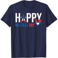 thumbnail image 1 of Velto Happy Bastille Day - Eiffel Tower Paris Le Coq Apparel T-Shirt All Size S-5XL, 1 of 5