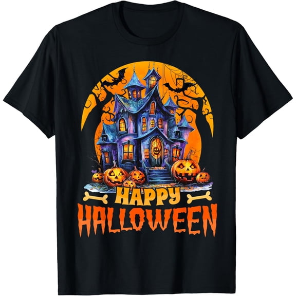 Velto Happy Haunted House Costumes Women Men T-Shirt All Size S-5XL