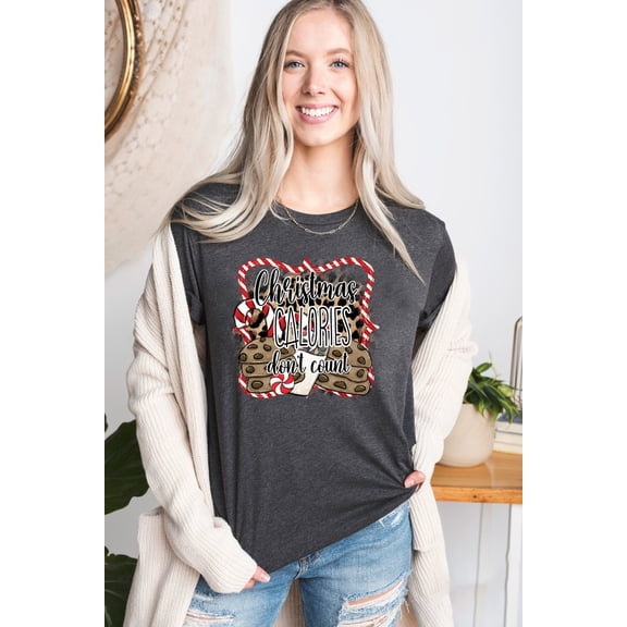 Velto Happy Holiday Calories Don't Count Shirt, Happy Holiday Calorie Shirt, Happy Holiday Baking Shirt,Happy Holiday Cookies, Happy Holiday Party Shirt,Cookie Baking All Size S-5XL