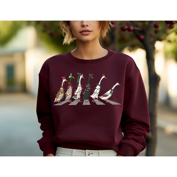 Velto Happy Holiday Ducks Sweatshirt, Duck Happy Holiday Sweatshirt For Women, Animals Happy Holiday Sweatshirt, Farm Lover Gift Shirt, Happy Holiday Sweatshirt All Size S-5XL