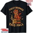 thumbnail image 1 of Velto Happy Holiday Fully Booked This Fall Book Dragon Reading T-Shirt, Unisex Tee All Size S-5XL, 1 of 5