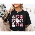 thumbnail image 1 of Velto Happy Holiday Girls Pink Bow T-Shirt, Happy Holiday Shirt,Girls Happy Holiday Shirt,Coquette Happy Holiday Tree ,Pink Happy Holiday Shirt, Happy Holiday Tee All Size S-5XL, 1 of 4