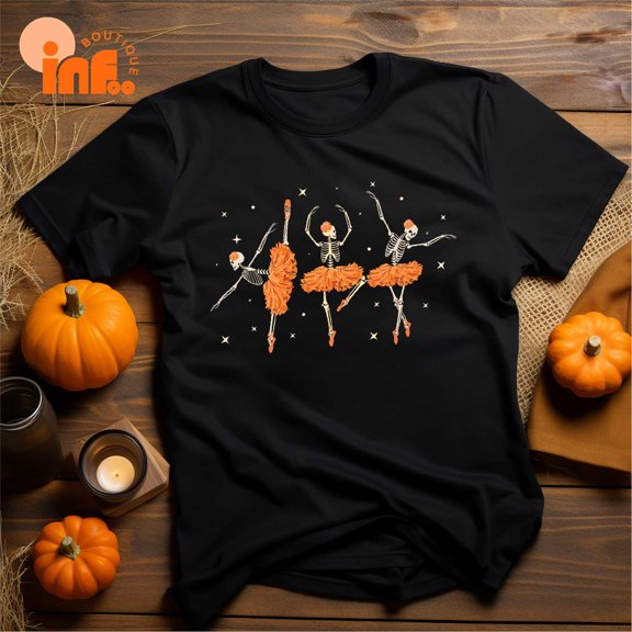 Velto Happy Holiday Shirt, Dancing Skeletons Shirt, Ballerina Happy Holiday Shirt, Happy Holiday Shirt, Pumpkin Shirt, Retro Happy Holiday Shirt All Size S-5XL