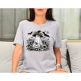 thumbnail image 1 of Velto Happy Holiday Shirt, Ghost With Flowers Pumpkin And Bats, Floral Spooky, Unisex Shirt All Size S-5XL, 1 of 5