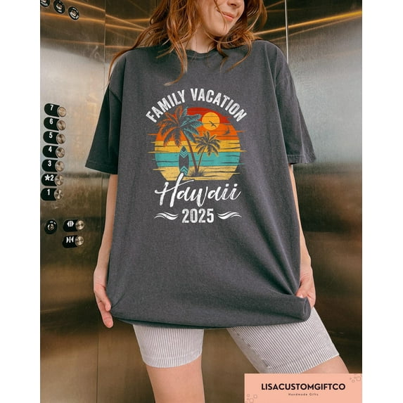 Velto Hawaii 2025 T-shirt, Tropical Vacation Graphic Apparel, Retro Island Inspired Outfit, Travel Gift Clothing for Beach Lovers Fullsize S-5XL Shirt
