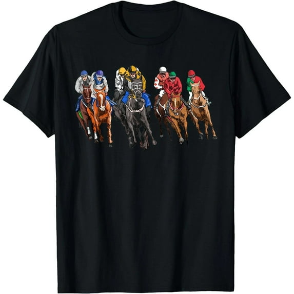 Velto Horse Racing Jockey Racer Derby Rider Race Track Gifts T-Shirt, Unisex Tee All Size S-5XL