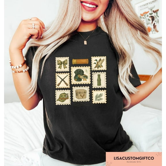 Velto Hunting Girlfriend Preppy Camo Sweatshirt, Coquette Preppy Hunting Bow Shirt, Duck Hunting Tshirt, Hunting Girl Gift, Outdoor Hunting Tee, Full Size S-5XL