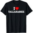thumbnail image 1 of Velto I Heart Tallahassee, I Love Tallahassee City Florida T-Shirt All Size S-5XL, 1 of 5