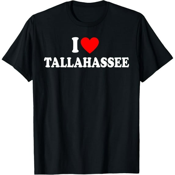 Velto I Heart Tallahassee, I Love Tallahassee City Florida T-Shirt All Size S-5XL