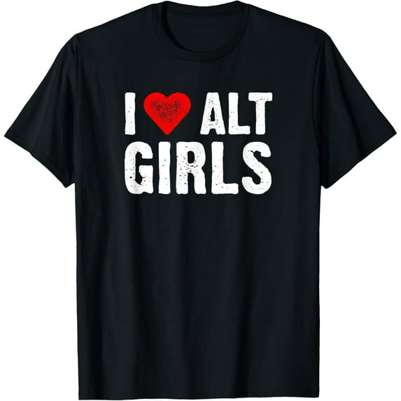 Velto I Love Alt Girls | I Heart Alt Girls Vintage T-Shirt All Size S-5XL