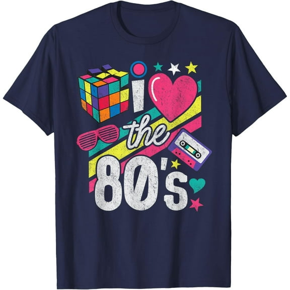 Velto I Love The 80s Shirt 80s Clothes for Women Men Costume T-Shirt All Size S-5XL