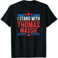 thumbnail image 1 of Velto I Stand With Thomas Massie T-Shirt All Size S-5XL, 1 of 5