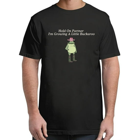 Velto I'm Growing A Little Buckarro Frog Tee T-Shirt for Men & Women All Size S-5XL