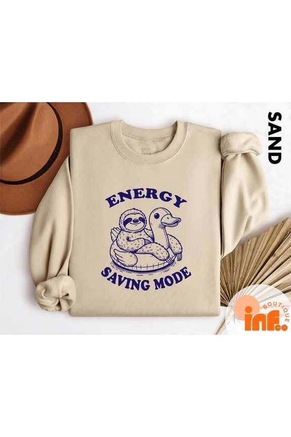 I'm In Energy Saving Mode Shirt, Weekend Shirt, Holiday Gift Shirt,Relaxation Shirt, Quote Sweatshirt, Sloth Sweater All Size S-5XL