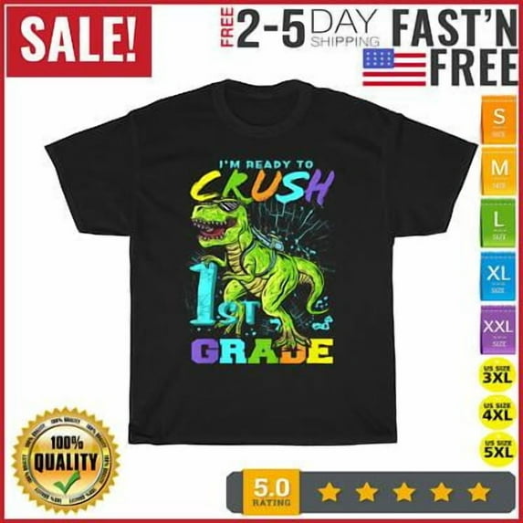 Velto I'm Ready to Crush 1st Grade Vintage T Shirt Men Fashion 2023 Women T Shirt All Size S-5XL