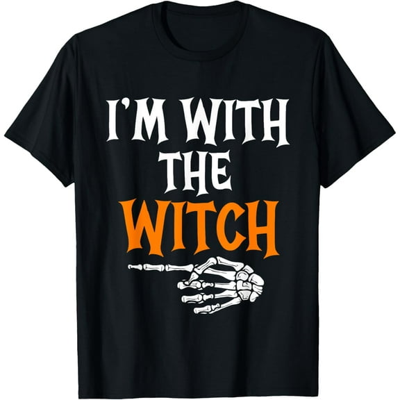 Velto I'm With The Witch Couples Costume For T-Shirt All Size S-5XL