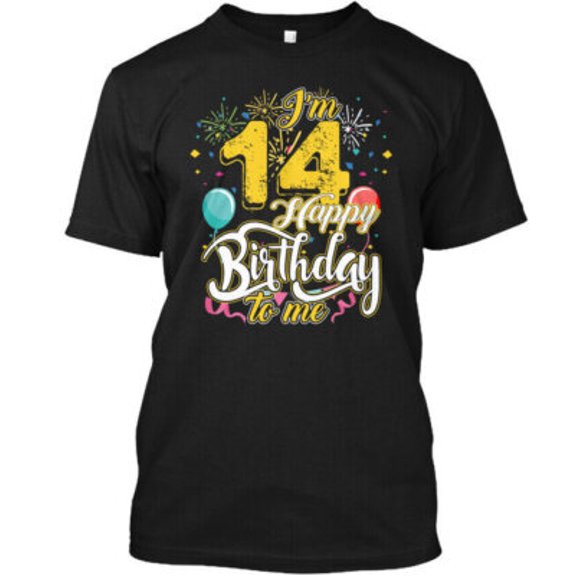 Velto Im 14th Happy Birthday To Me Gift Tee T-Shirt Made in the USA All Size S-5XL