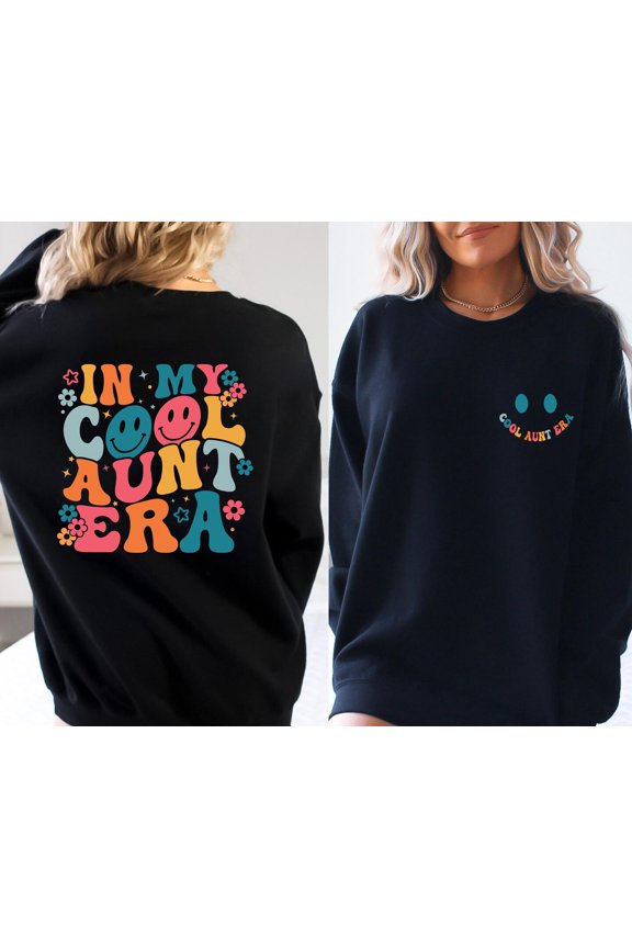 In My Cool Aunt Era Sweatshirt, Aunt , In My Aunt Sweater, Retro Aunt Sweatshirt, Gift For Aunt Sweatshirt, Aunt Sweater, Auntie All Size S-5XL
