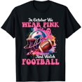 thumbnail image 1 of Velto In October We Wear Pink And Watch Football Breast Cancer T-Shirt All Size S-5XL, 1 of 5