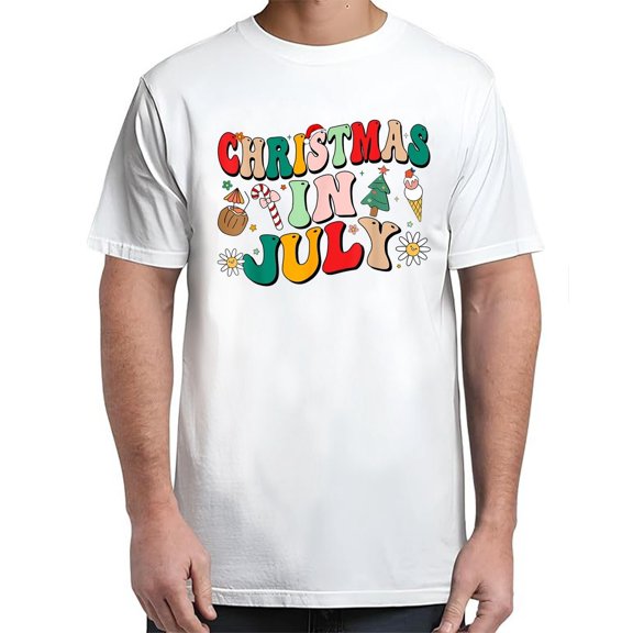 Velto July Shirts Groovy Xmas Summer Men Women T-Shirt for Men & Women All Size S-5XL