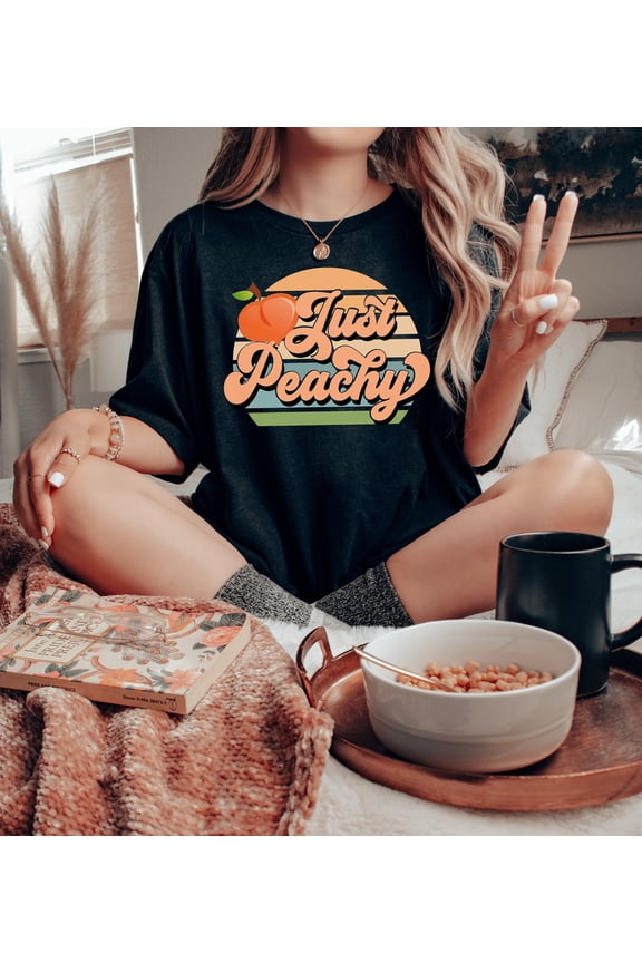 Just Peachy Shirt: Summer Fruit Tee, Vacay Mode Shirt All Size S-5XL