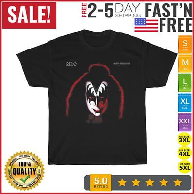 Velto KISS 1978 Gene Simmons Vintage T Shirt Men Fashion 2023 Women T Shirt Short NEW All Size S-5XL