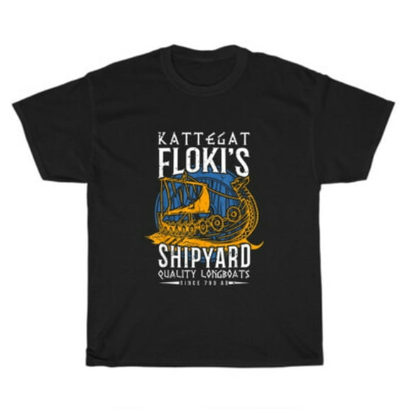 Velto Kattegat Floki's Shipyard Nordic Norse Mythology Viking T-Shirt Unisex Tee Gift All Size S-5XL