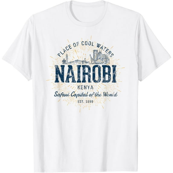 Velto Kenya Retro Style Vintage Nairobi T-Shirt All Size S-5XL
