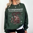 thumbnail image 1 of Velto Krampusnacht December 5th Krampus holiday Sweatshirt, Horror Goth Xmas Shirt All Size S-5XL, 1 of 5