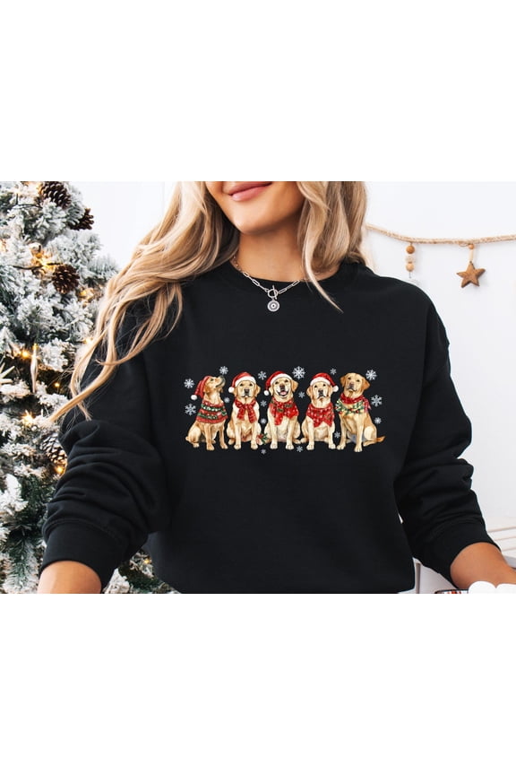 Labrador Retriever Happy Holiday Sweatshirt, Labrador Mom Sweater, Dog Happy Holiday ,Labrador Retriever,Labrador Happy Holiday Gift,Labrador Xmas All Size S-5XL