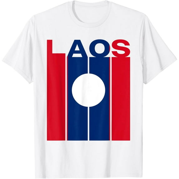Velto Laos Flag T-Shirt All Size S-5XL