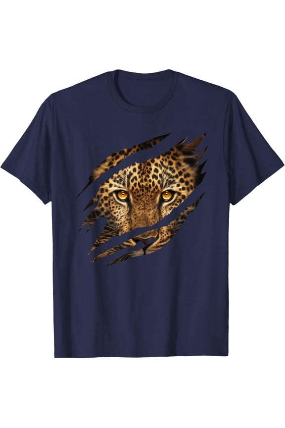 Leopard Cheetah Tiger Leopard Face Lion Cat T-Shirt All Size S-5XL