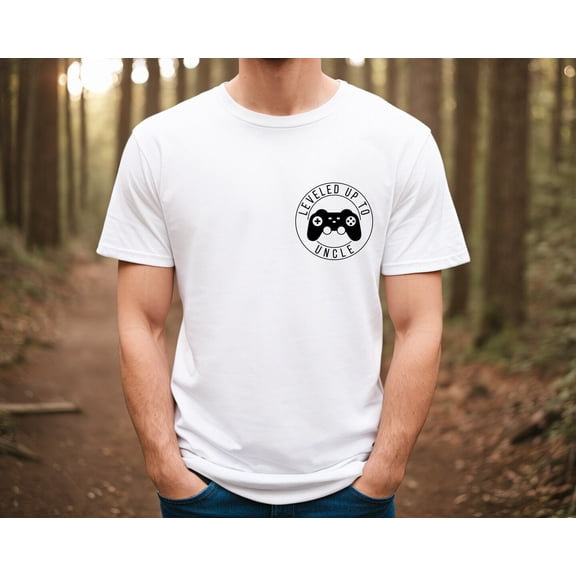 Velto Leveled Up to Uncle Shirt for Men, Pregnancy Announcement TShirt for Uncle, Gamer T-Shirt for New Uncle, Gift for Uncle to Be All Size S-5XL