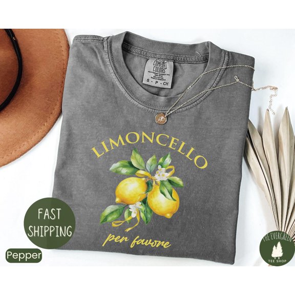 Velto Limoncello Amalfi Coast Capri Positano Italian Lemon T-Shirt Graphic, Full Size S-5XL