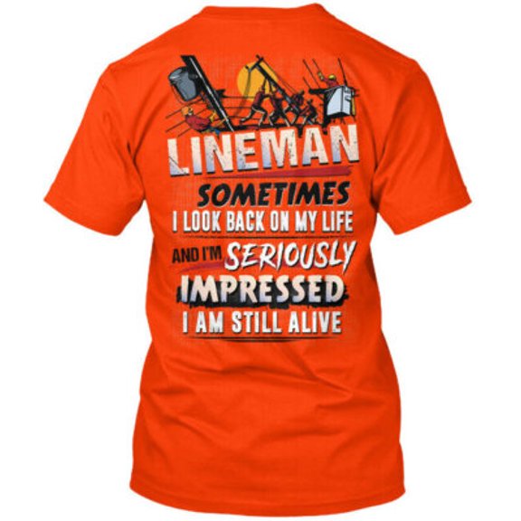 Velto Lineman - Sometimes I Look Tee T-Shirt Made in the USA All Size S-5XL