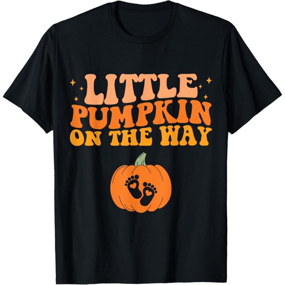 Velto Little Pumpkin On The Way Pregnancy Announcement T-Shirt All Size S-5XL
