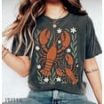 thumbnail image 1 of Velto Lobster Shirt Retro Tee Trendy Lobster Tshirt Fisherman Aesthetic Clothes Graphic Tees for Women Nautical Style All Size S-5XL, 1 of 4