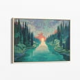 thumbnail image 1 of Velto Long And Winding Forest River Canvas Print | Forest River Canvas Print | Tree And Nature Art | Mountain Forest Decor | Law8 Canvas, 8x12 UNFRAMED, 1 of 4