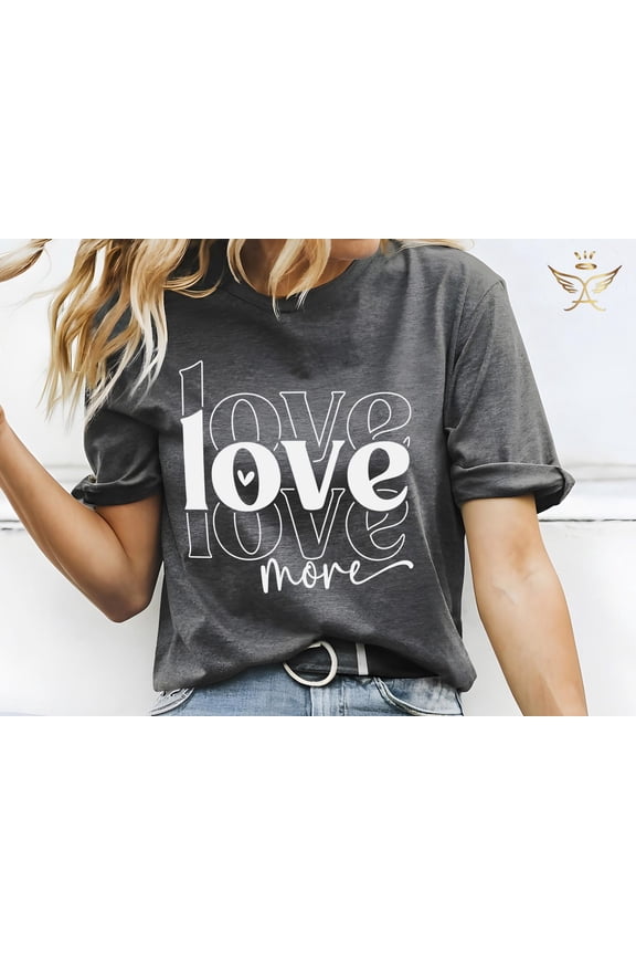 Love Heart Graphic T-shirt Valentines Day Casual Outfit Couple Gift Women's Fashion Wear, Full Size S-5XL
