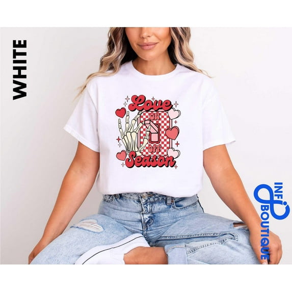 Velto Love Off On Season Shirt, Valentine's Day Shirt, Valentine's Day In Pink, Pink Lover Valentine, Valentine Gift, Skeleton Hands Valentine All Size S-5XL