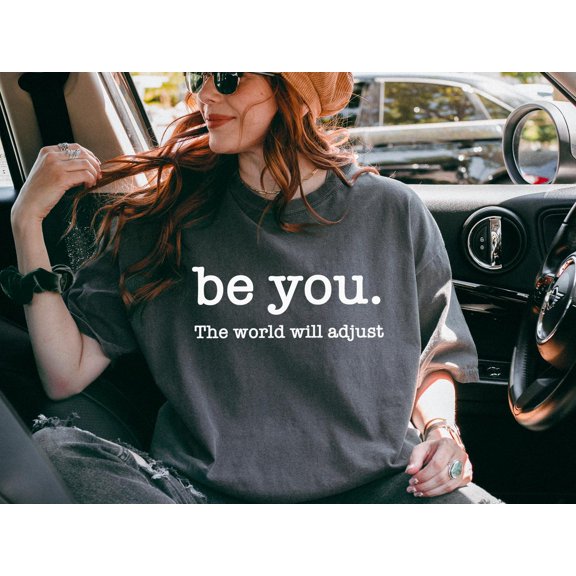 Velto Love Yourself Inspirational Graphic Tshirt Positive Quote Design Casual Outfit Motivational Gift For Women, Full Size S-5XL