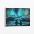 thumbnail image 1 of Velto Loving Penguins Aurora Borealis (Northern Lights) Canvas Print, Wall Art Canvas, Penguin Decor, Gift For Penguin Lovers Lpa4 Canvas, 16x24 UNFRAMED, 1 of 4