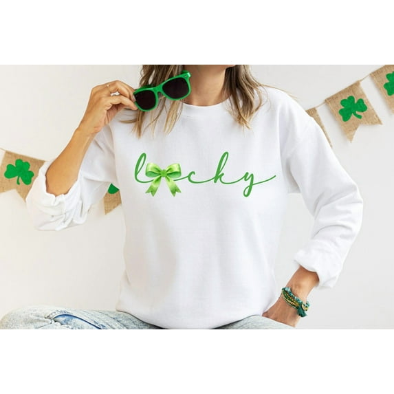Velto Lucky St. Patricks Day Sweatshirt, Women Saint Patricks Day Shirts, Cute St Paddys Day Shirt, St Patrick Day Lucky Shirt, Lucky Carnival Tee All Size S-5XL