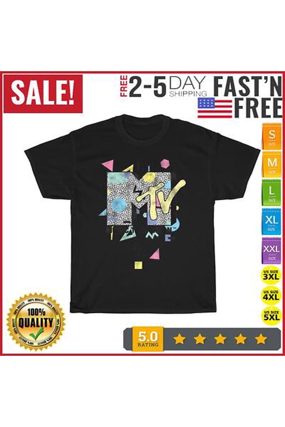 MTV Retro Vintage T Shirt Men Fashion 2023 Women T Shirt Short Sleeve Cotton All Size S-5XL