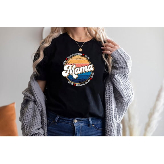 Velto Mama Retro 70s Vintage Shirt, Retro Mama Vintage Shirt, Boho Floral Retro Flowers Shirt, Retro Mama T-shirt, Mama 70s Shirt, Mama Retro Tee All Size S-5XL