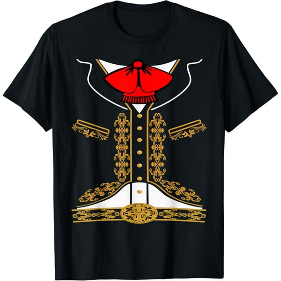 Velto Mariachi Charro Mexican Costume For Cinco De Mayo T-Shirt All Size S-5XL