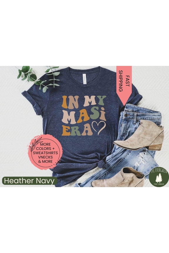 In My Masi Era T-shirt, Indian Aunt Inspired Graphic Apparel, Cute Family Celebration Outfit, Pakistani Khala Chachi Gift Clothing, Full Size S-5XL