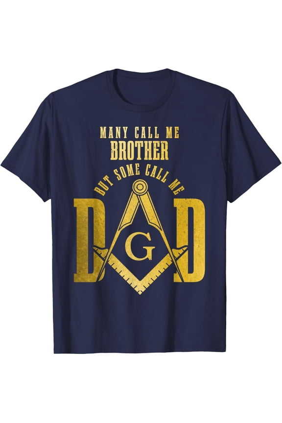 Mason Dad Square & Compass Masonic Shriner Freemason T-Shirt Fullsize S-5XL Shirt